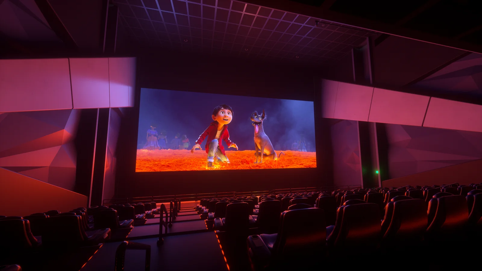 Movie night in the Bigscreen home theater